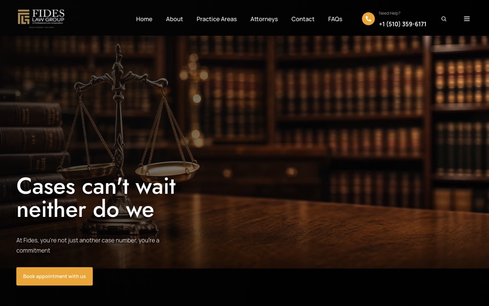 Fides Law Group website screenshot